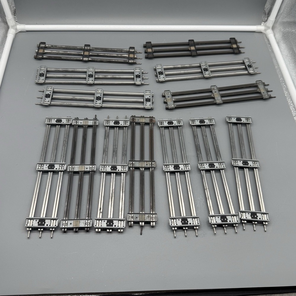 Lionel O Gauge Track Lot 13 Straight 3 Rail Track Sections Vintage Modern 10"
